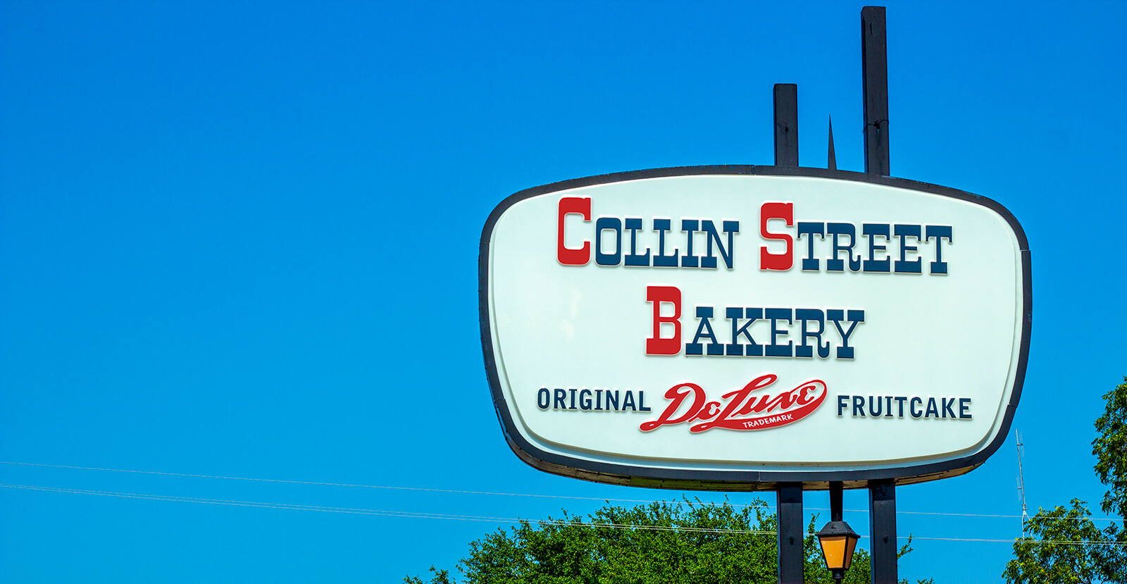 Iconic Collin Street Bakery Street Sign
