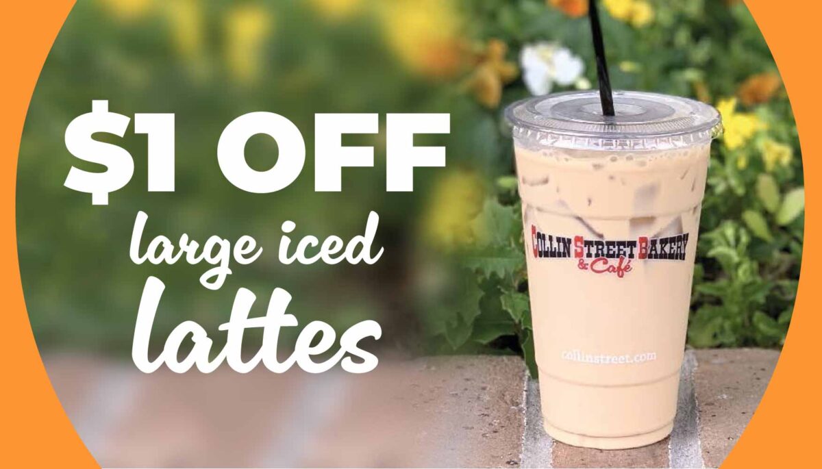 $1 OFF Large Iced Lattes