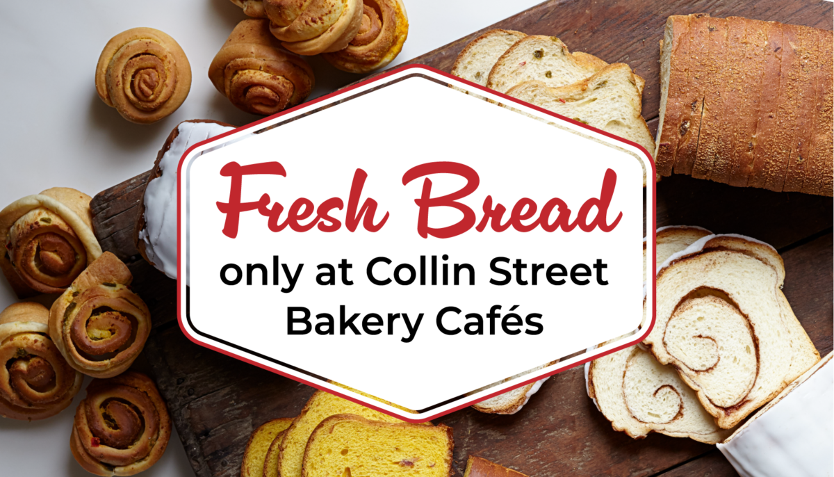 Freshly-Baked Bread at Collin Street Bakery Café