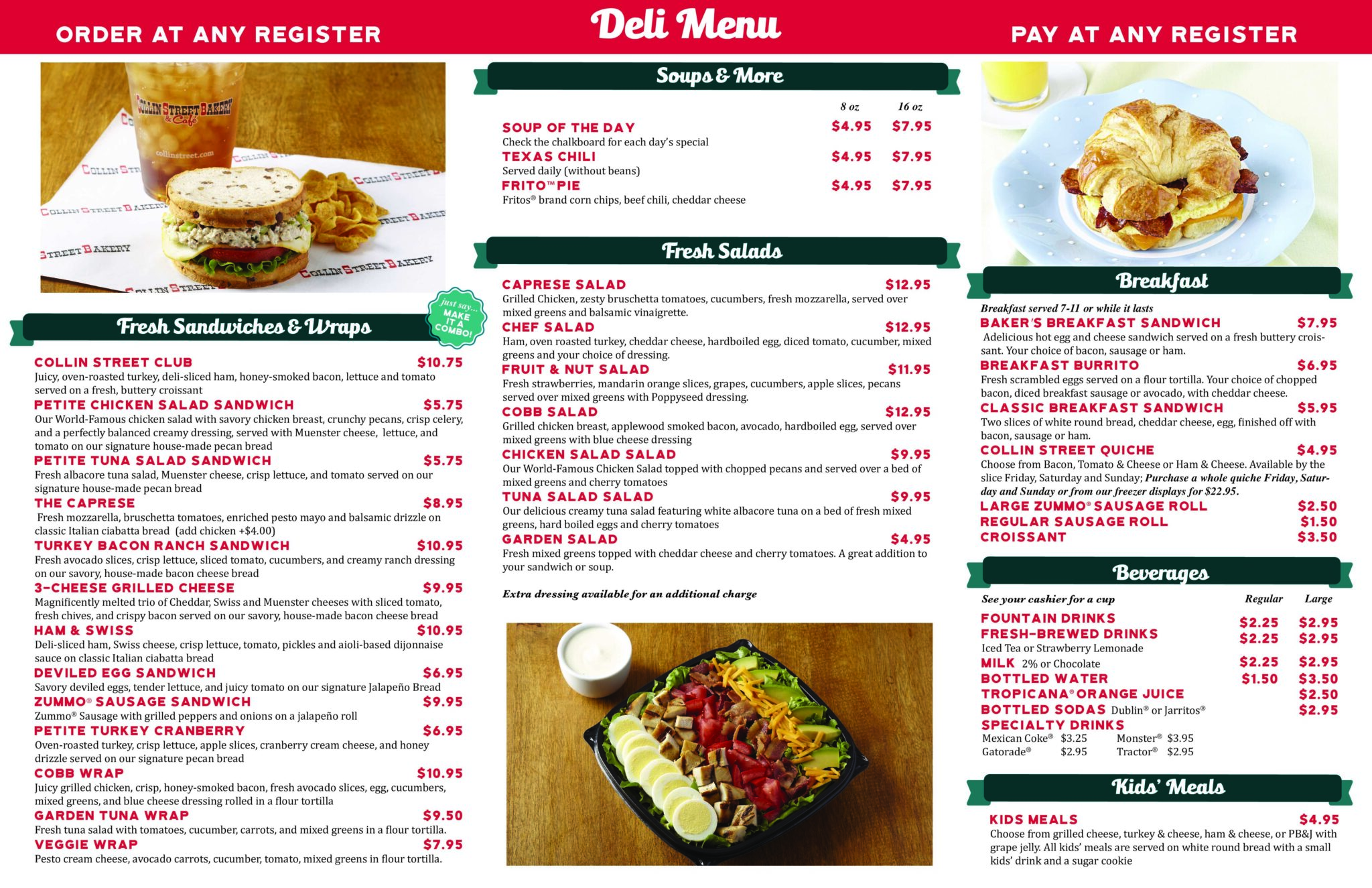 Deli menu